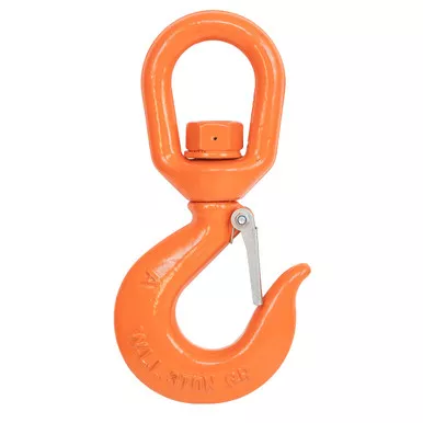 1-1/2 Ton Alloy Swivel Hook w/ Latch