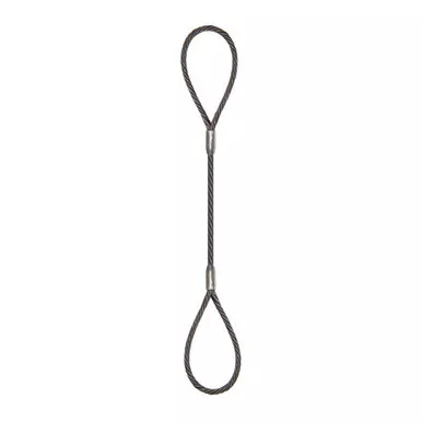 1-1/4" x 15 ft BLP-100 Eye & Eye Wire Rope Sling - 30000 lbs WLL