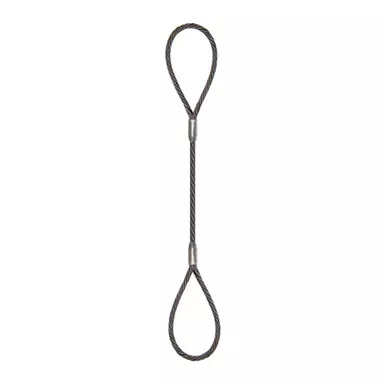 1-1/4" x 5 ft BLP-100 Eye & Eye Wire Rope Sling - 30000 lbs WLL