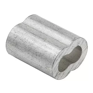 1/2" Aluminum Oval Swage Sleeve