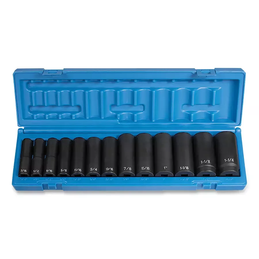 1/2" Deep Impact Socket Set- 13pc