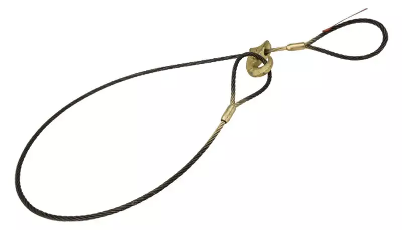 1/2" x 8' Eye-to-Eye Wire Rope Lifting Sling with Sliding Hook
