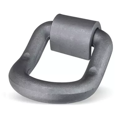1" Forged Bent D-Ring & Weld-on Clip - 15600 lbs WLL