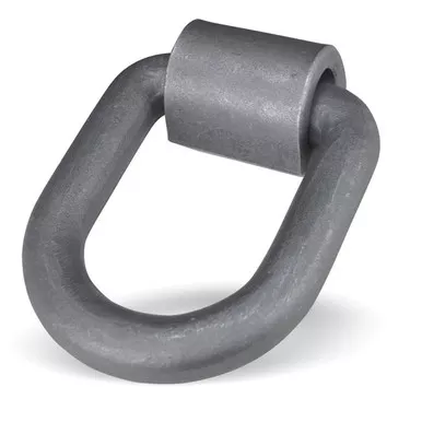 1" Forged Long D-Ring & Weld-on Clip - 15600 lbs WLL