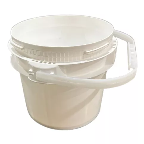 1 Gal White HDPE 'LITE LATCH' Screw top pail