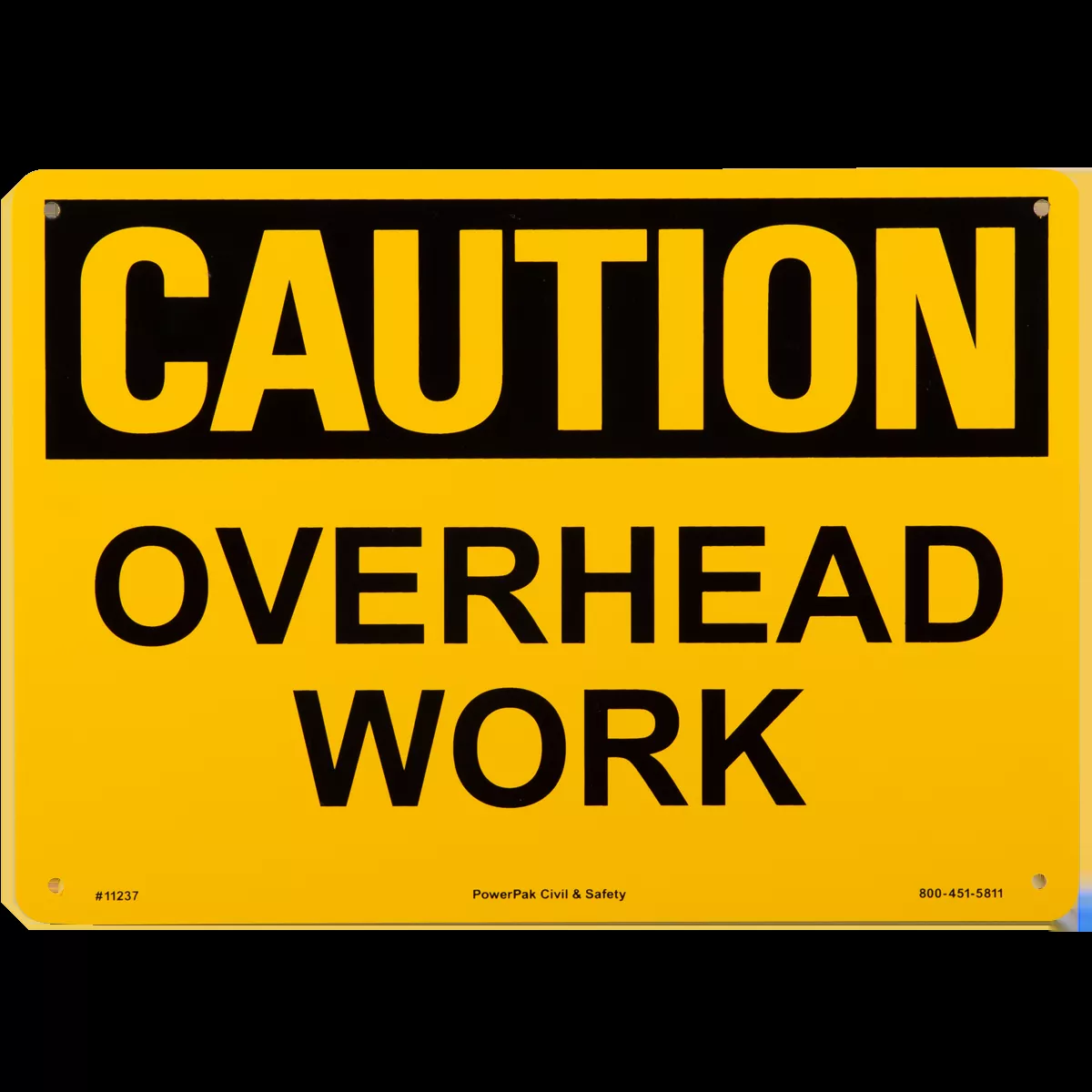 10 x 14 CAUTION - OVERHEAD WORK