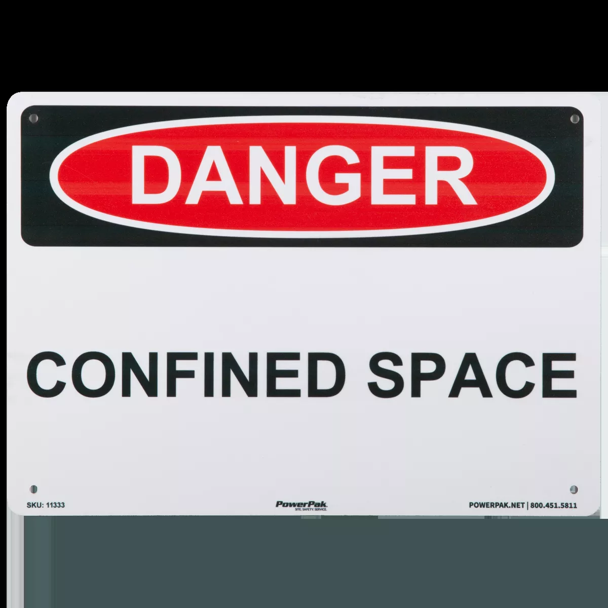 10 x 14 Danger Sign - Confined Space Sign