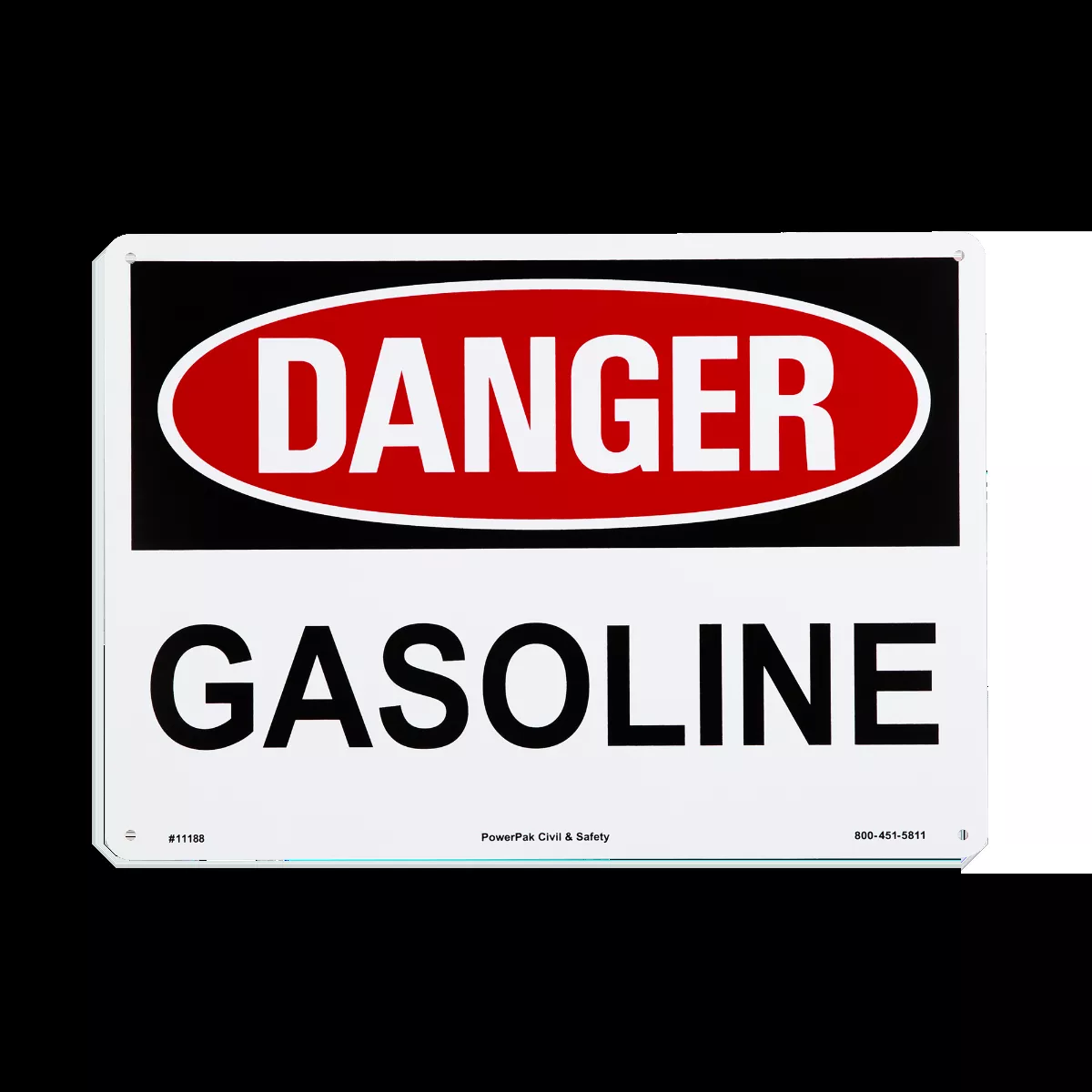 10 x 14 Danger Sign - Gasoline