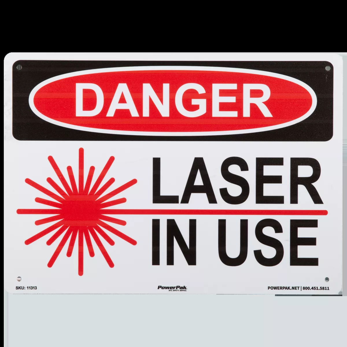 10 x 14 Danger Sign - Laser Operating
