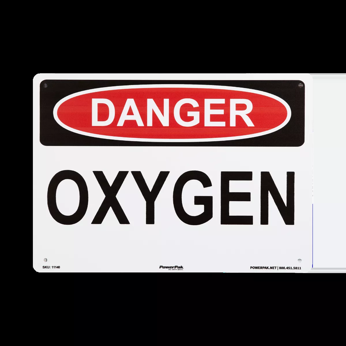 10 x 14 Danger Sign - OXYGEN