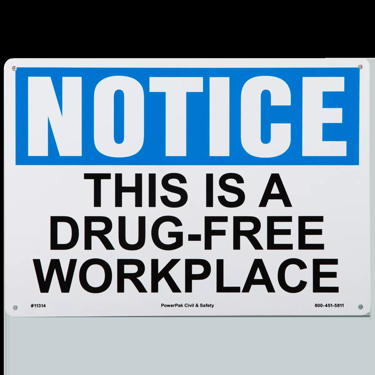 10 x 14 Notice Sign - Drug Free Workplace