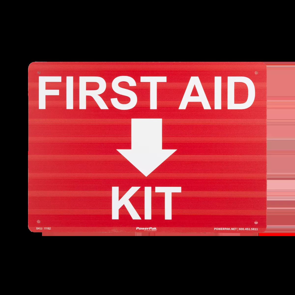 10 x 14 RP Sign - First Aid Kit (with Arrow)