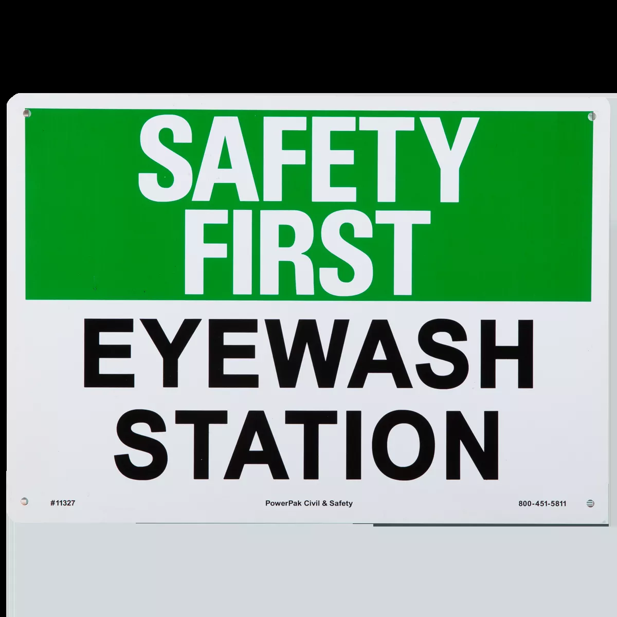 10 x 14 RP Sign - SAFETY FIRST Eyewash Station