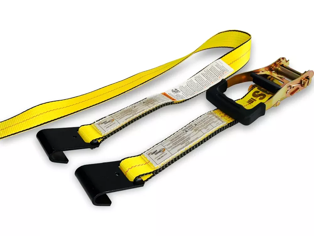 2" Industrial Ratchet Strap with Flat Hook