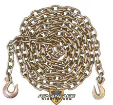 3/8" - Grade 70 Binder Chain - Slip Hook and Grab Hook- 10' Length