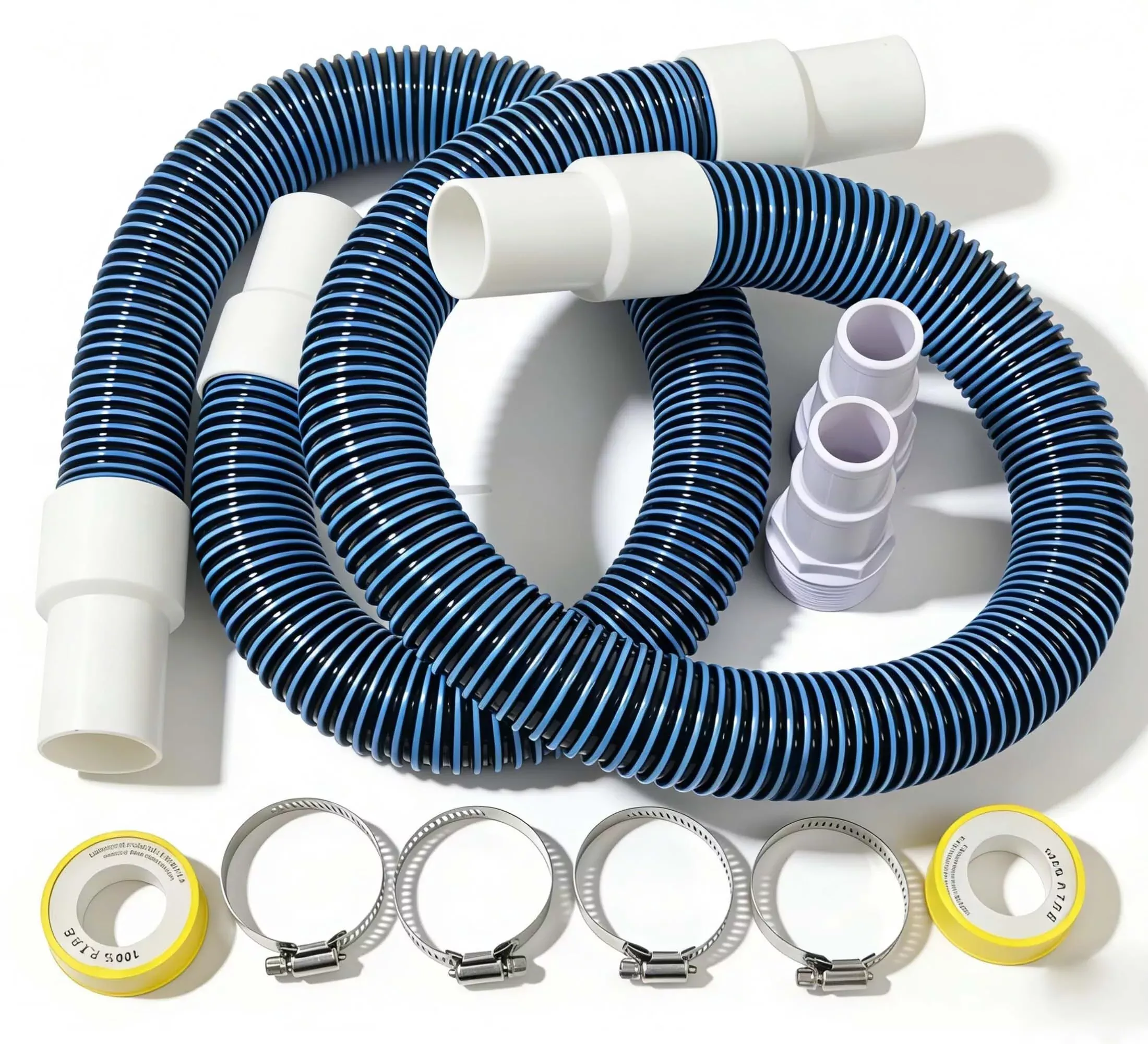 3 Ft Filter Pump Hoses for Hayward Above Ground Pool - 1 1 /2