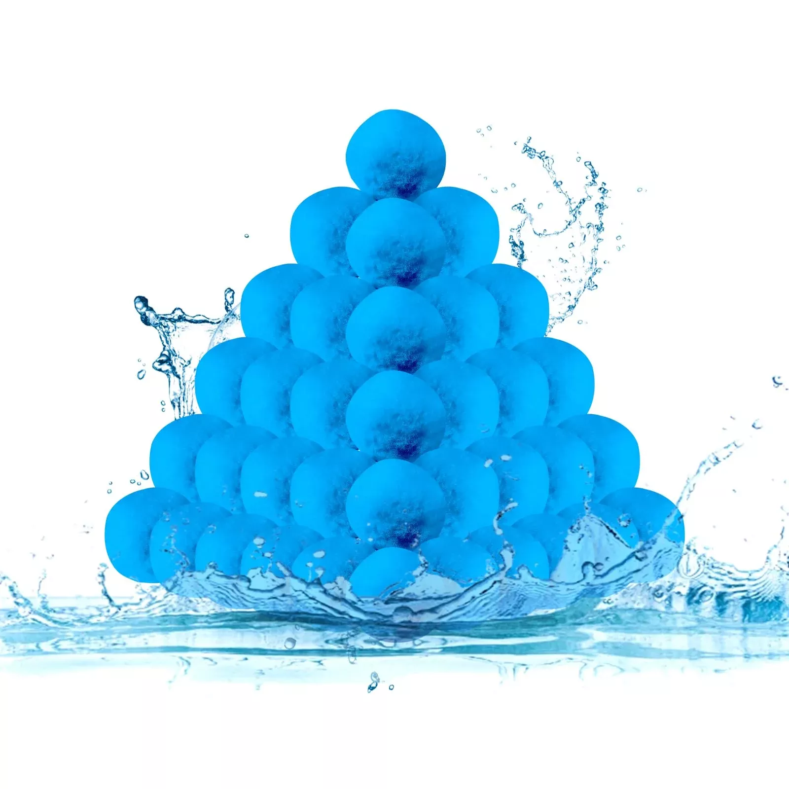 5 Lbs Pool Filter Balls for Sand Filter - Reusable Eco-Friendly Filter Media, Replaces 160 Lbs of Filter Sand for Improved Water Clarity, for Swimming Pools & Filter Pumps