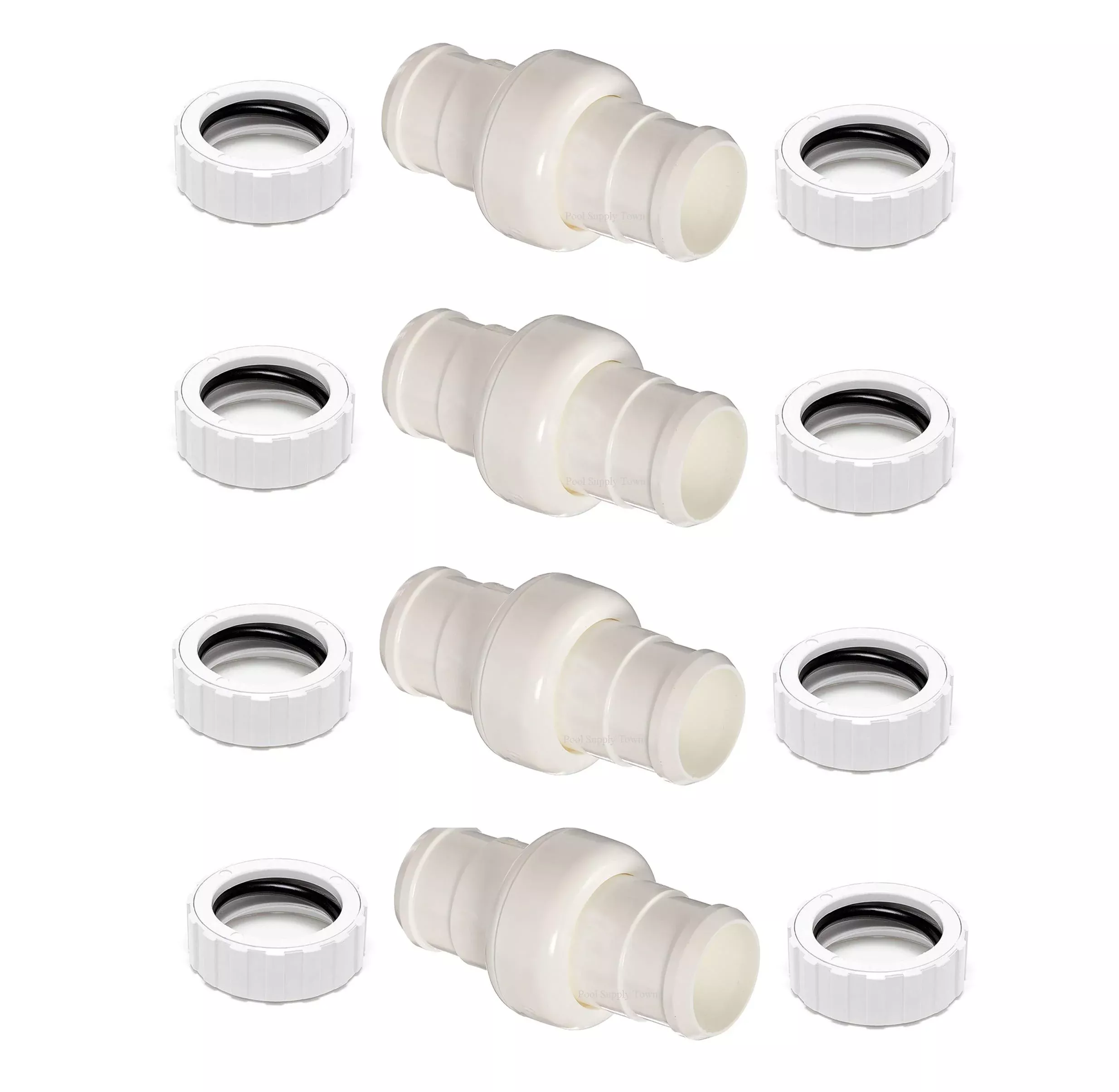 ATIE 360 Pool Cleaner Combo Kit - Hose Swivel 9-100-3002 & Nut 9-100-3109 (4 Pack) for Zodiac Polaris 360