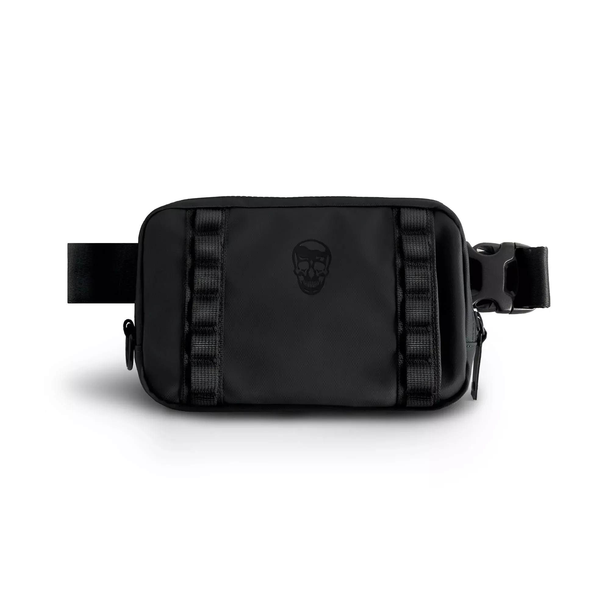 Gymreapers Travel Small Crossbody Bags for Men & Women with Hidden Pocket - Waterproof Crosssbody Fanny Pack for Men with Adjustable Shoulder Sling Belt for Traveling, Running & Hiking (Onyx)