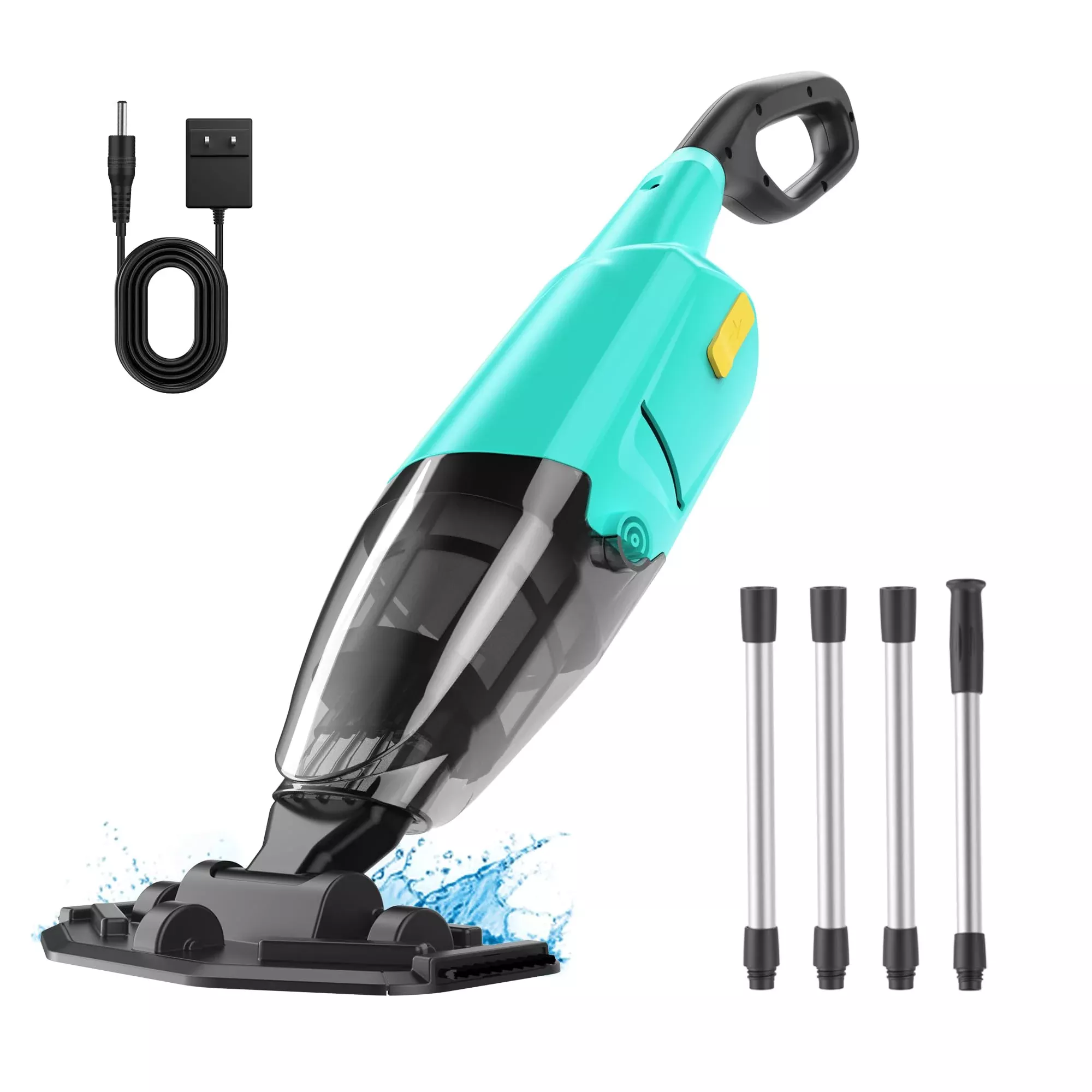 Handheld Pool Vacuum for Above Ground Pools,Cordless Pool Vacuum with Powerful Suction up to 18GPM, Ideal for Leaves and Debris,Pool Vacuum for Hot Tubs and Inground Pools