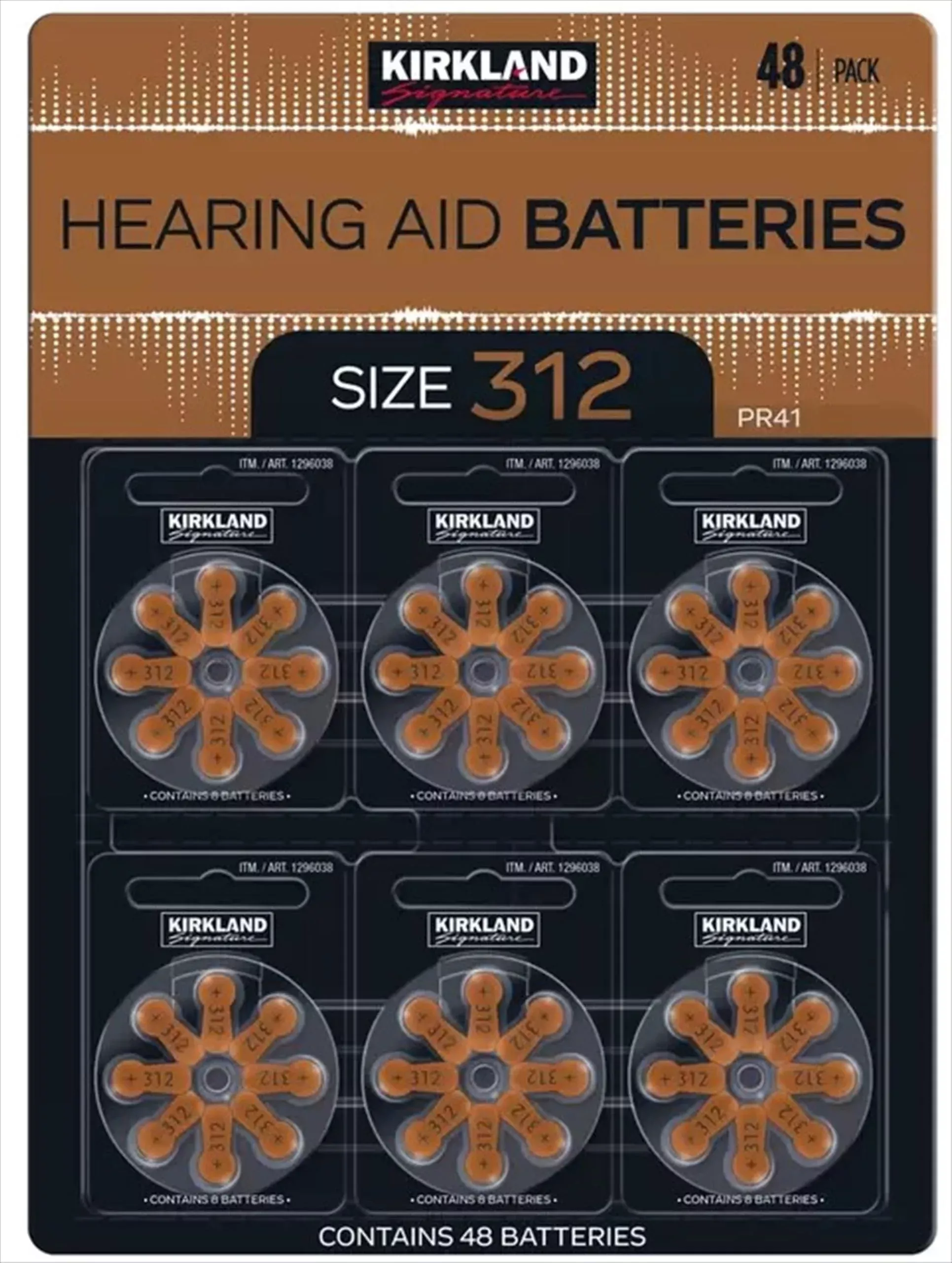 Hearing aid batteries size 312 1.45 Volt Mercury free