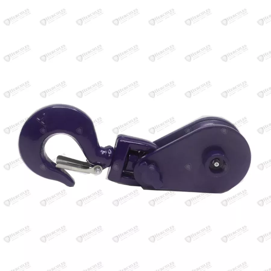 HERC 8 in Snatch Block with Hook and Latch - Blue