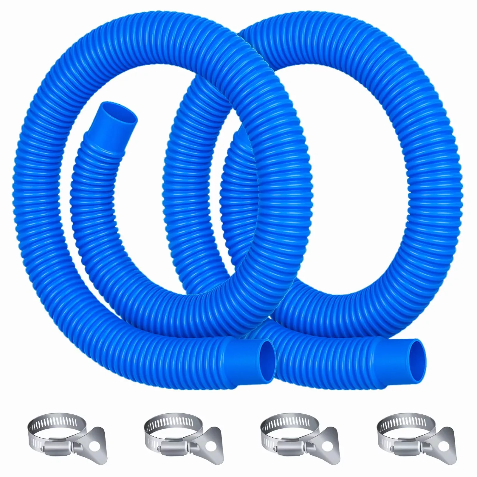 Homyplaza Replacement Pool Hoses for Above Ground Pools, 2 Pack, 1-1 /4