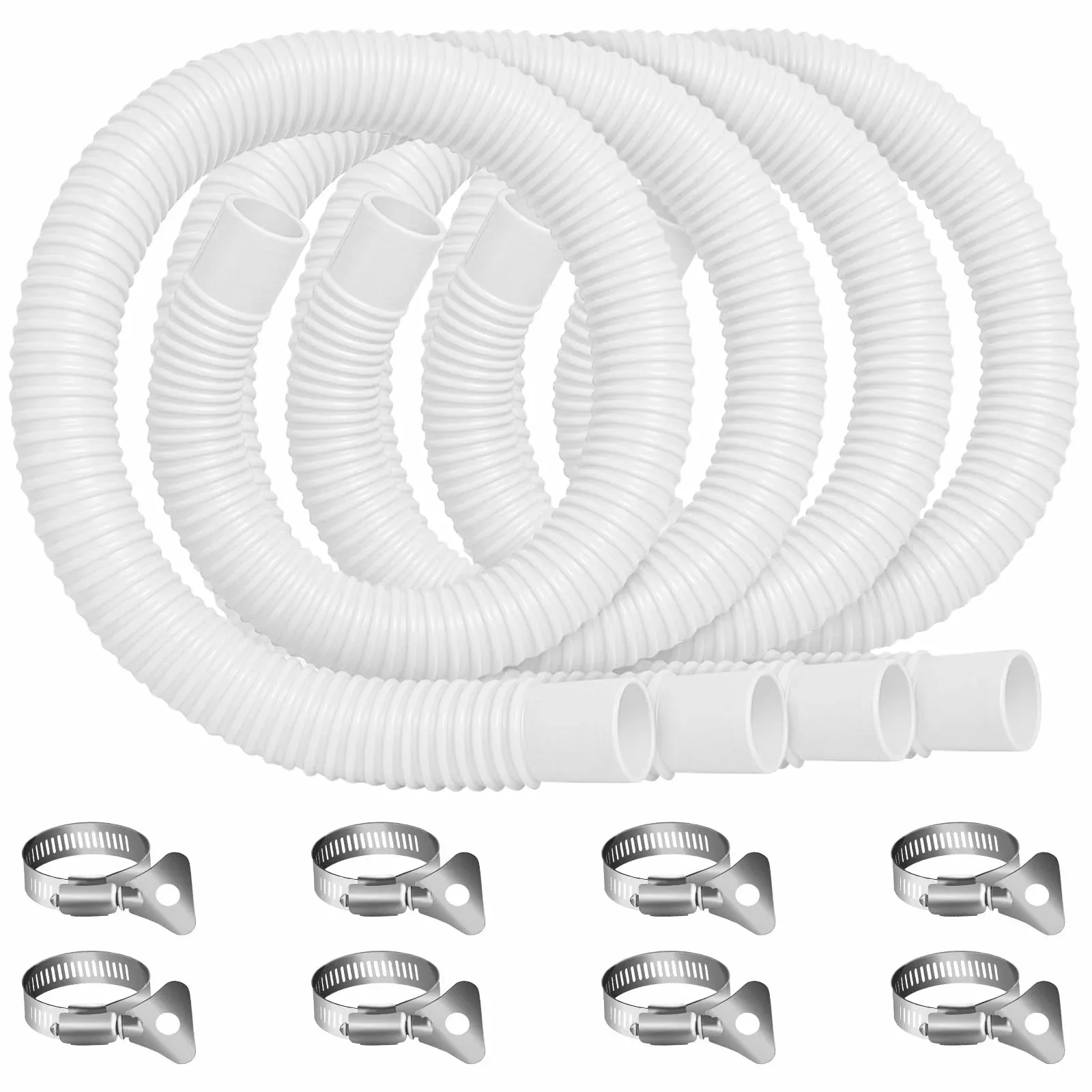 Homyplaza Replacement Pool Hoses for Above Ground Pools, 4 Pack, 1-1 /4