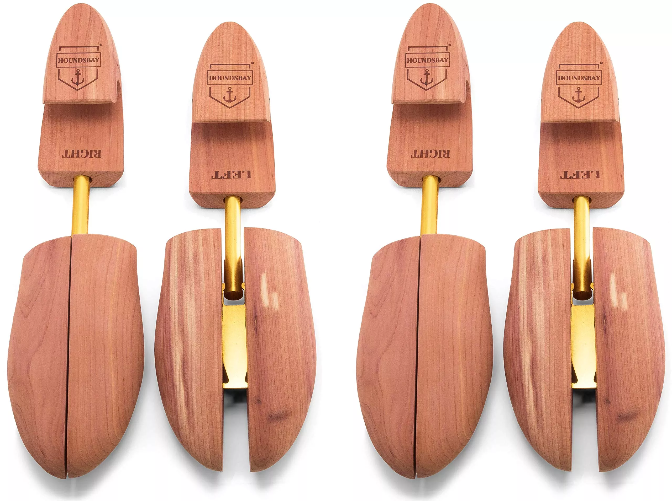 HOUNDSBAY Cedar Shoe Tree - Shoe Trees for Men & Women, Sneakers, Widener & Shaper