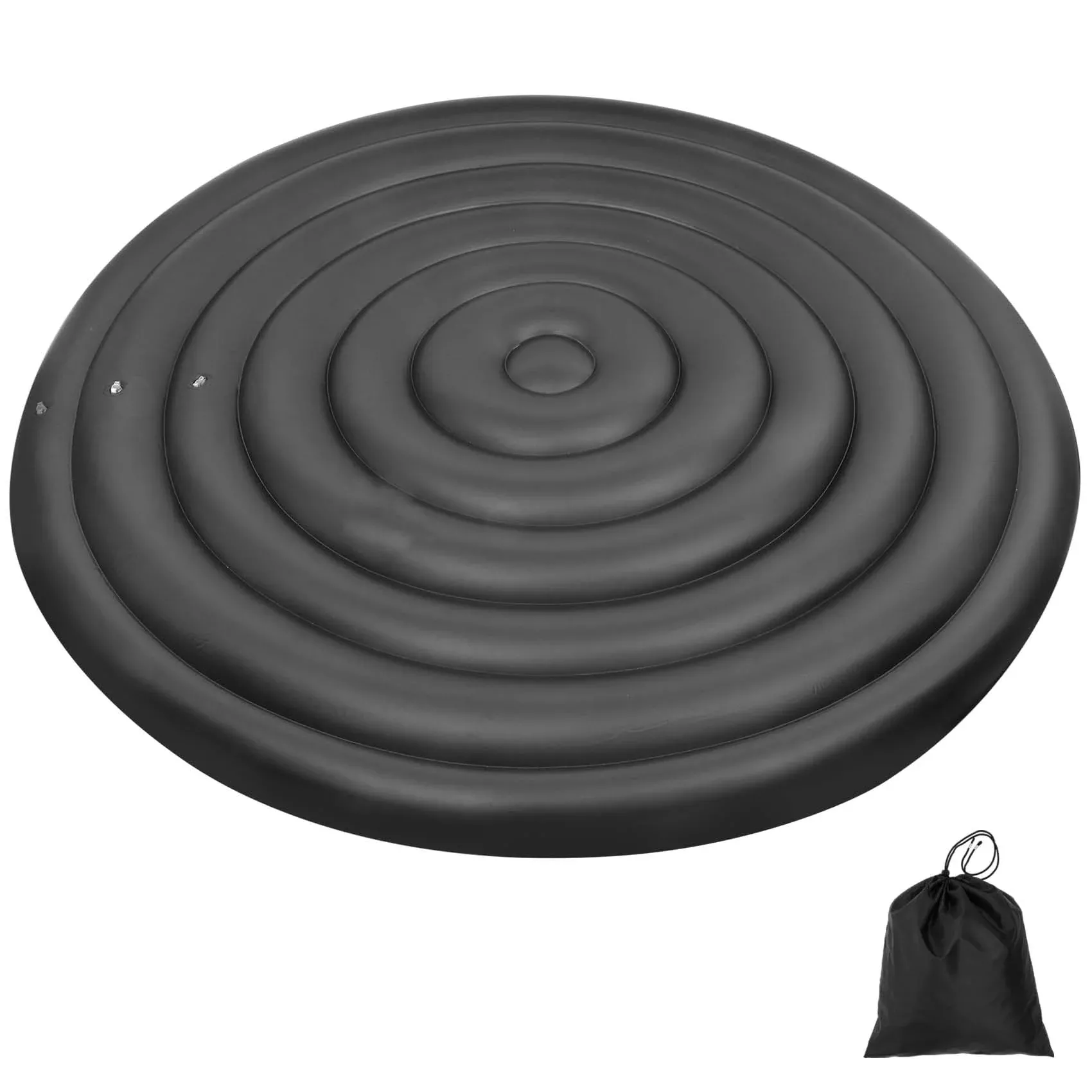 Inflatable Hot Tub Cover Round Replacement All Saluspa Intex Spa Covers Insert One Size Fits All Insulated Thermal Energy Saving Hot Tub Lid Replacement Used for Rain-Proof Snow-Proof (with Handle)