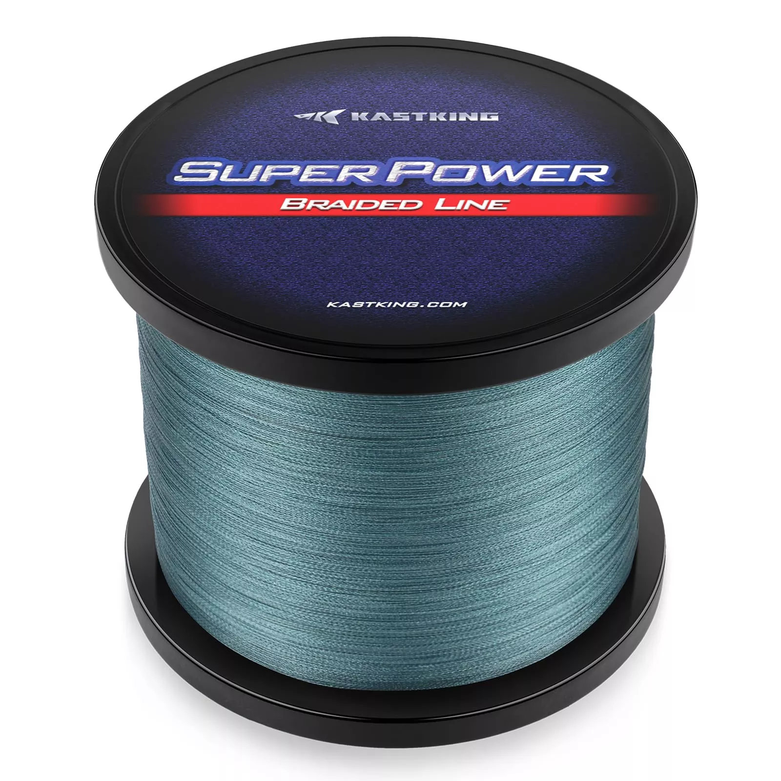 KastKing SuperPower Braided Fishing Line,Low-Vis Gray,8 LB,327 Yds