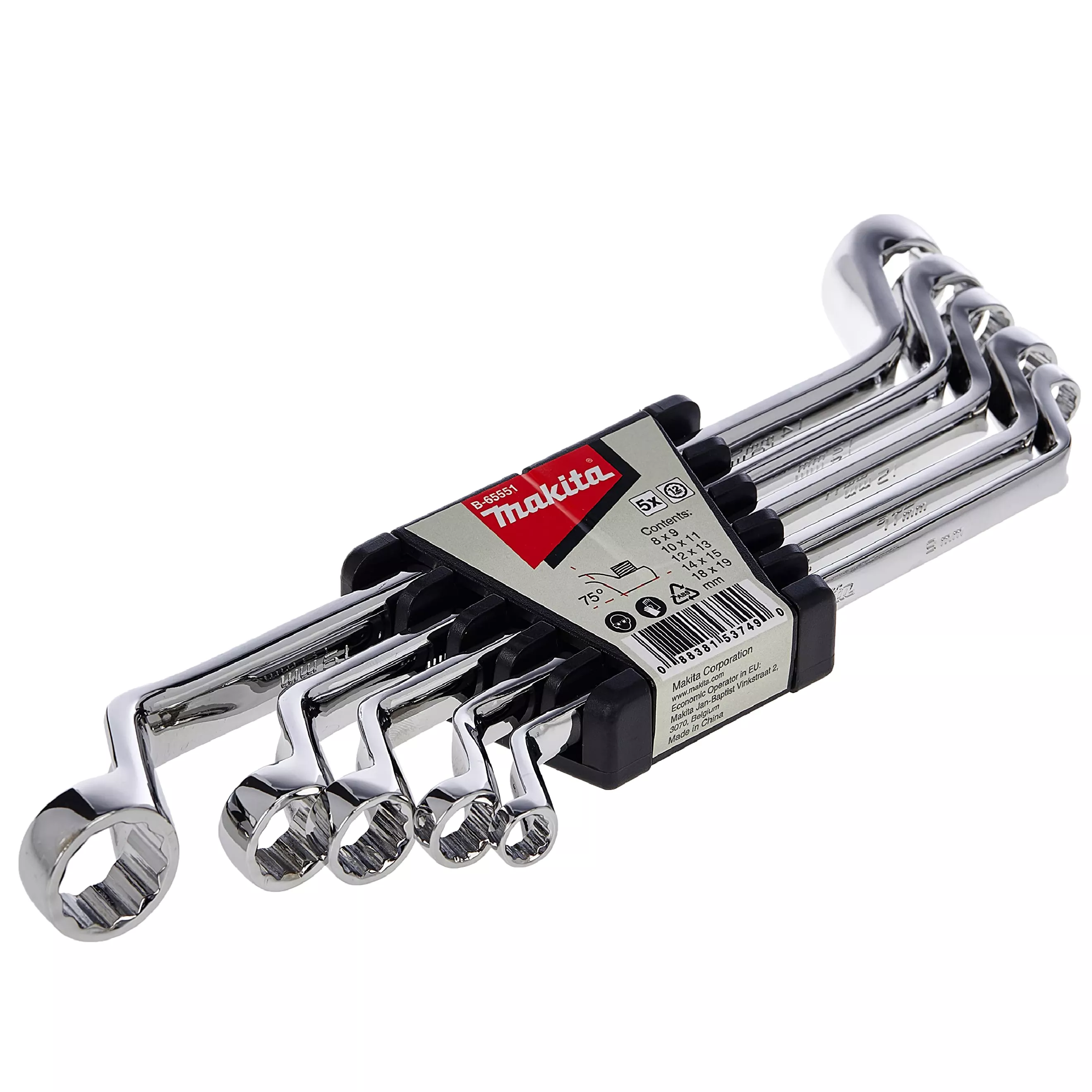 Makita B-65551 Double Box Spanner 5PC/SET