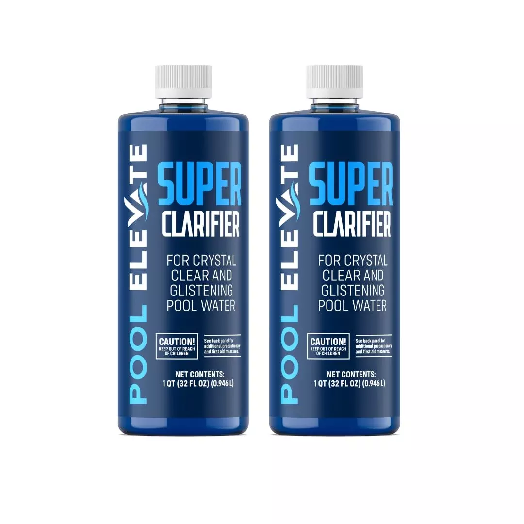 Pool Clarifier Ultimate Clarity Booster - Pool Clarifier for Crystal Clear Water, Fast Acting & Long Lasting, Reduces Cloudiness & Enhances Filter Performance, Safe for All Pools, 32 oz Pack of 2