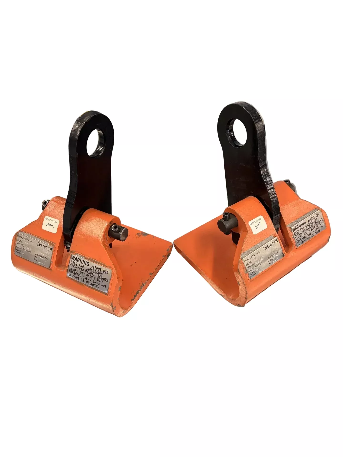 RENFROE MODEL HR - 1/2 ton Horizontal Plate Clamp Pair