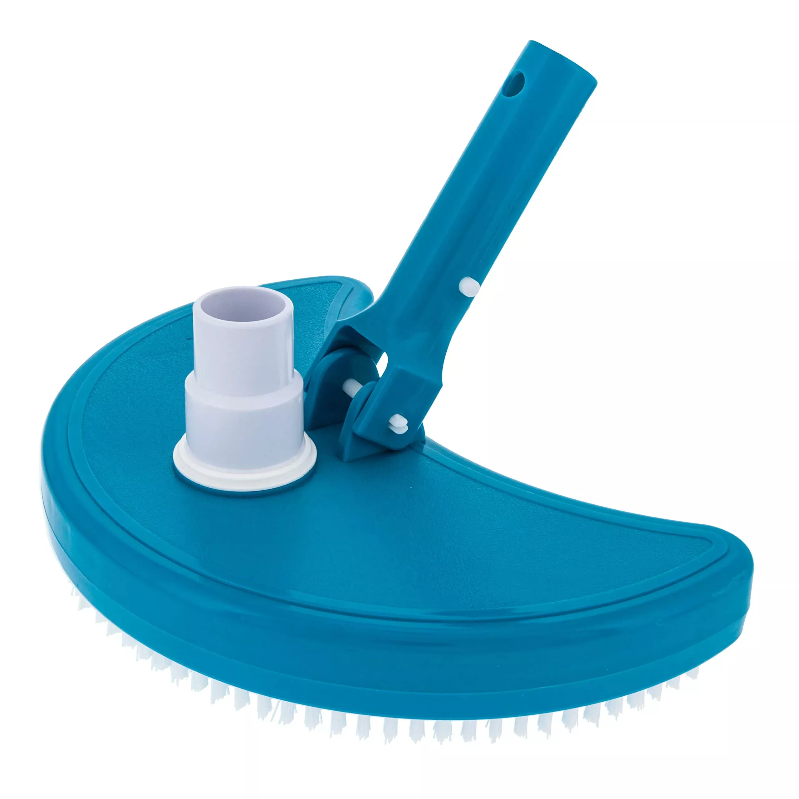 U.S. Pool Supply Half Moon Manual Pool Vacuum Head for Inground Pools Above Ground, Weighted - Swivel Hose Connection 1.5