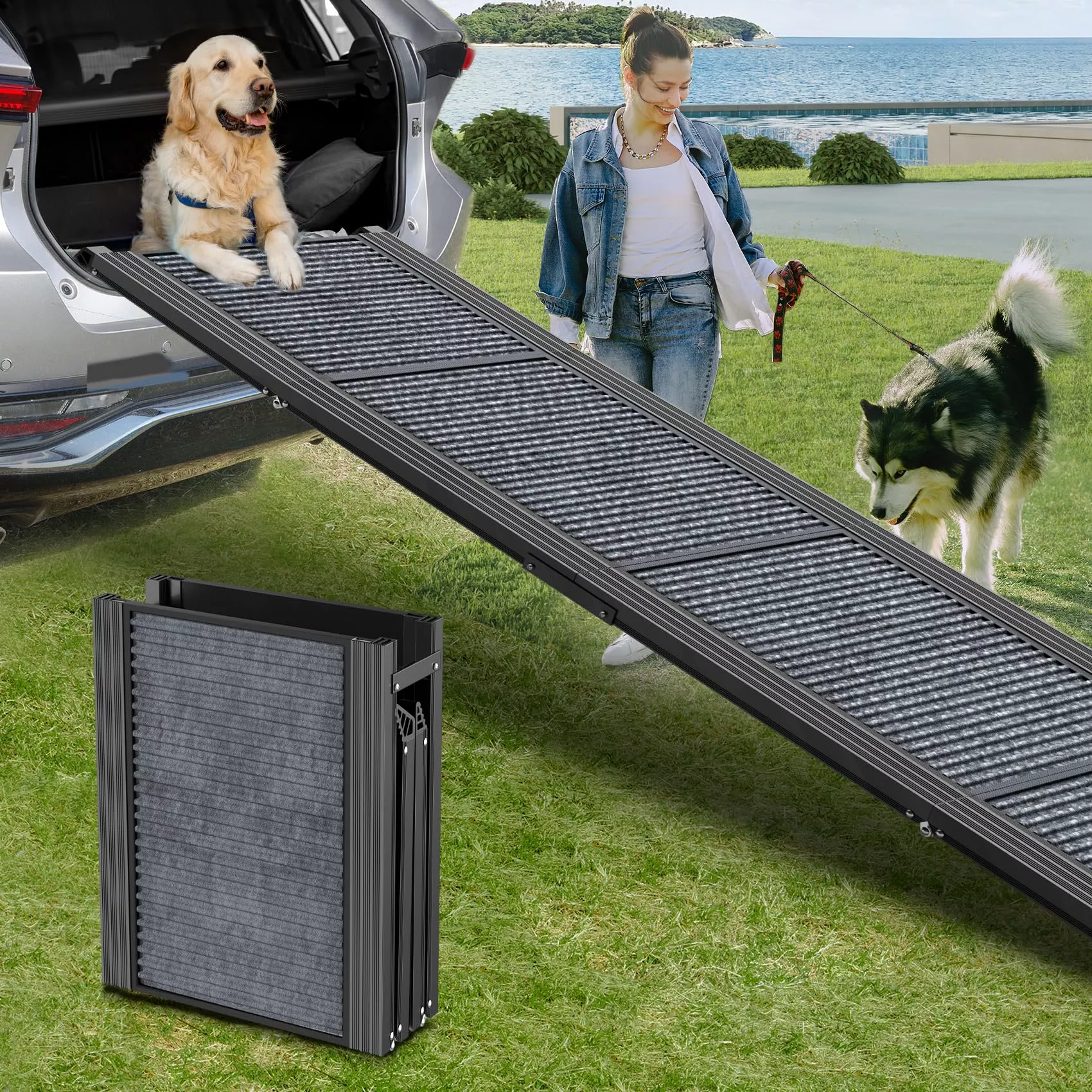 Upgraded Dog Ramp for Car 71