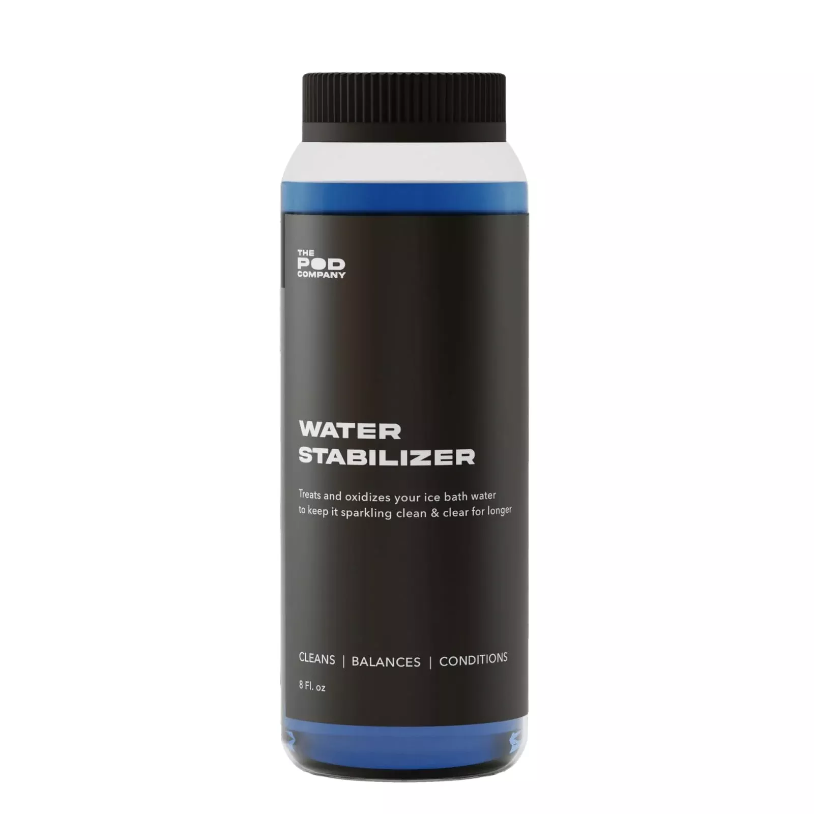 Water Stabilizer – Chlorine-Free Water Treatment for Ice Pod & Long Pod – Maintains Clean, Balanced Water for Weeks – 8 oz. Bottle (1-Month Supply) - The Pod Company