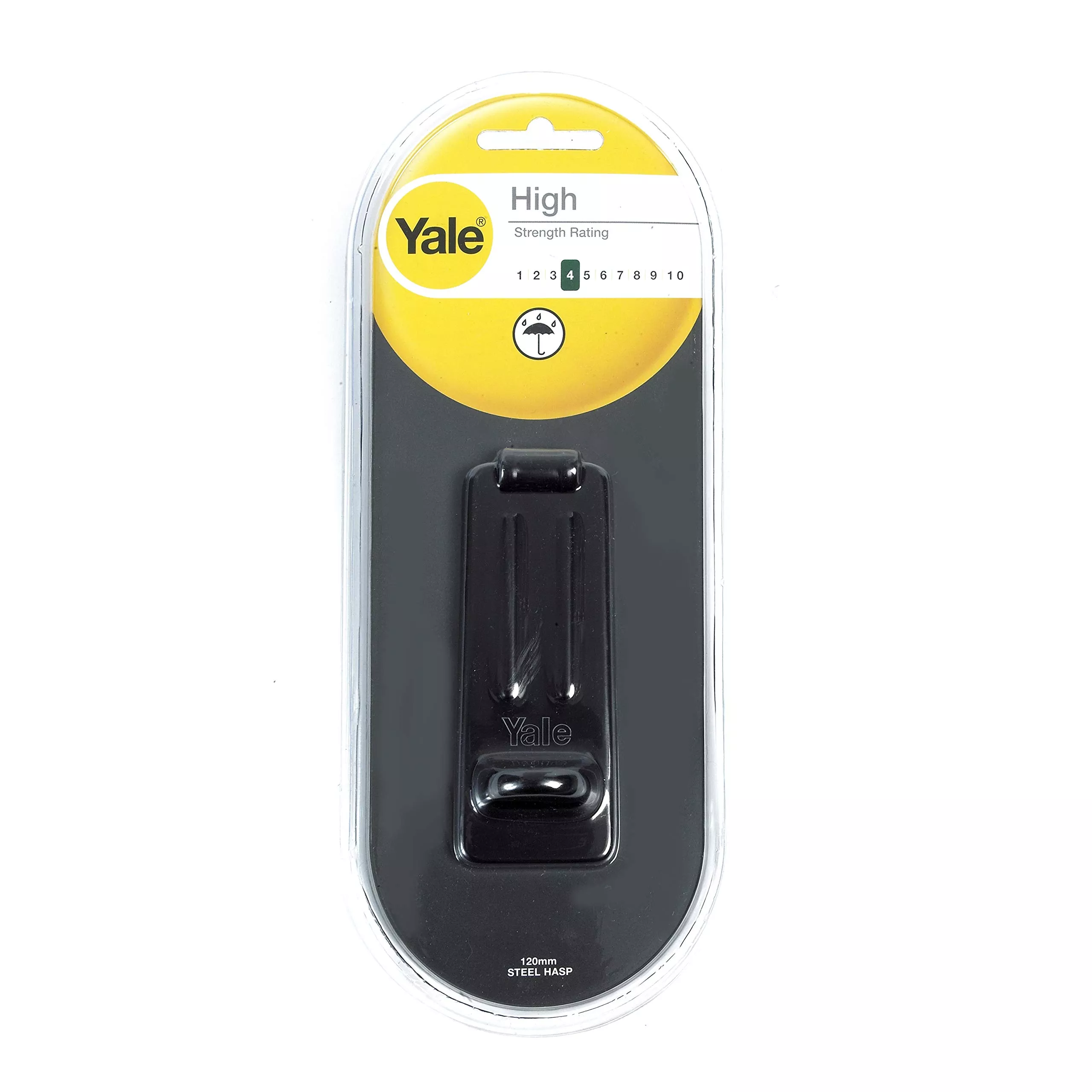 Yale Hasp With Concealed Fixing 120MM Black Y135/120/BK