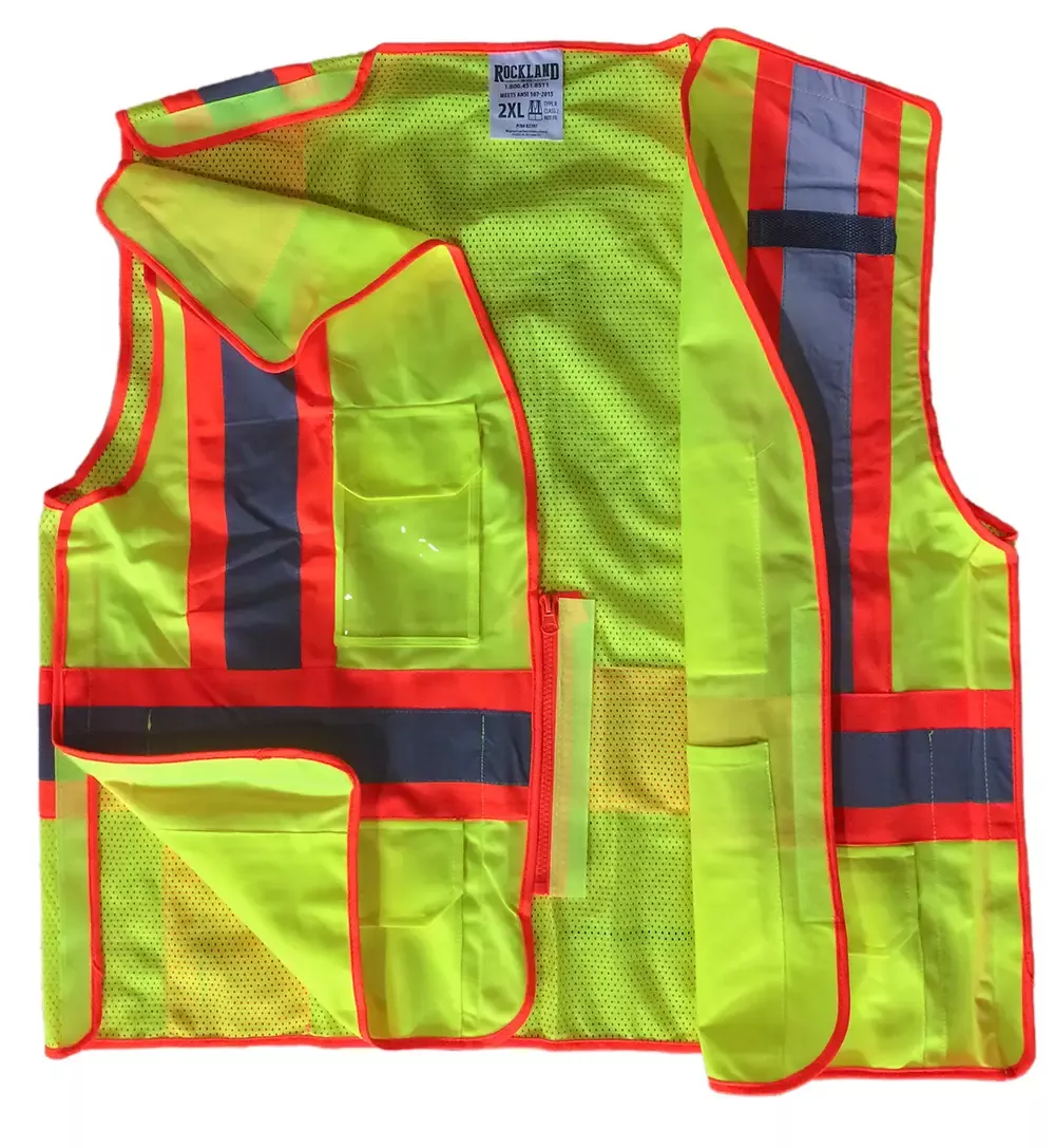 YELLOW Class 2 5 point Breakaway Surveyors Vest