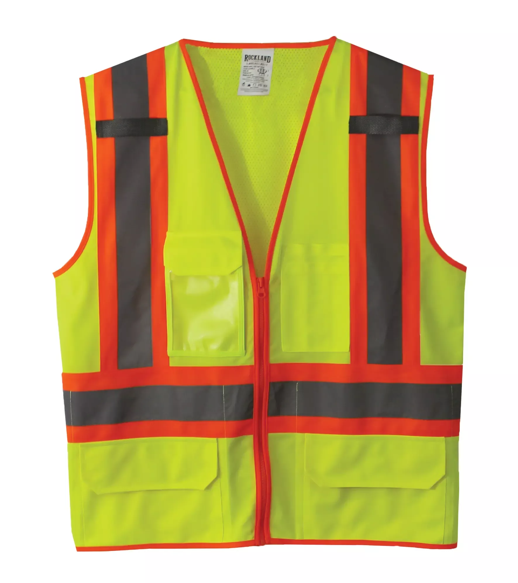 Yellow Class 2 Surveyors Vest w/ Plan Pocket