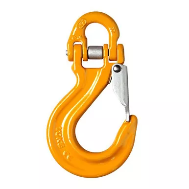 Yoke 9/32" (1/4") - 5/16" Grade 80 Sling Hook w/ Half Link - 4500 lbs WLL