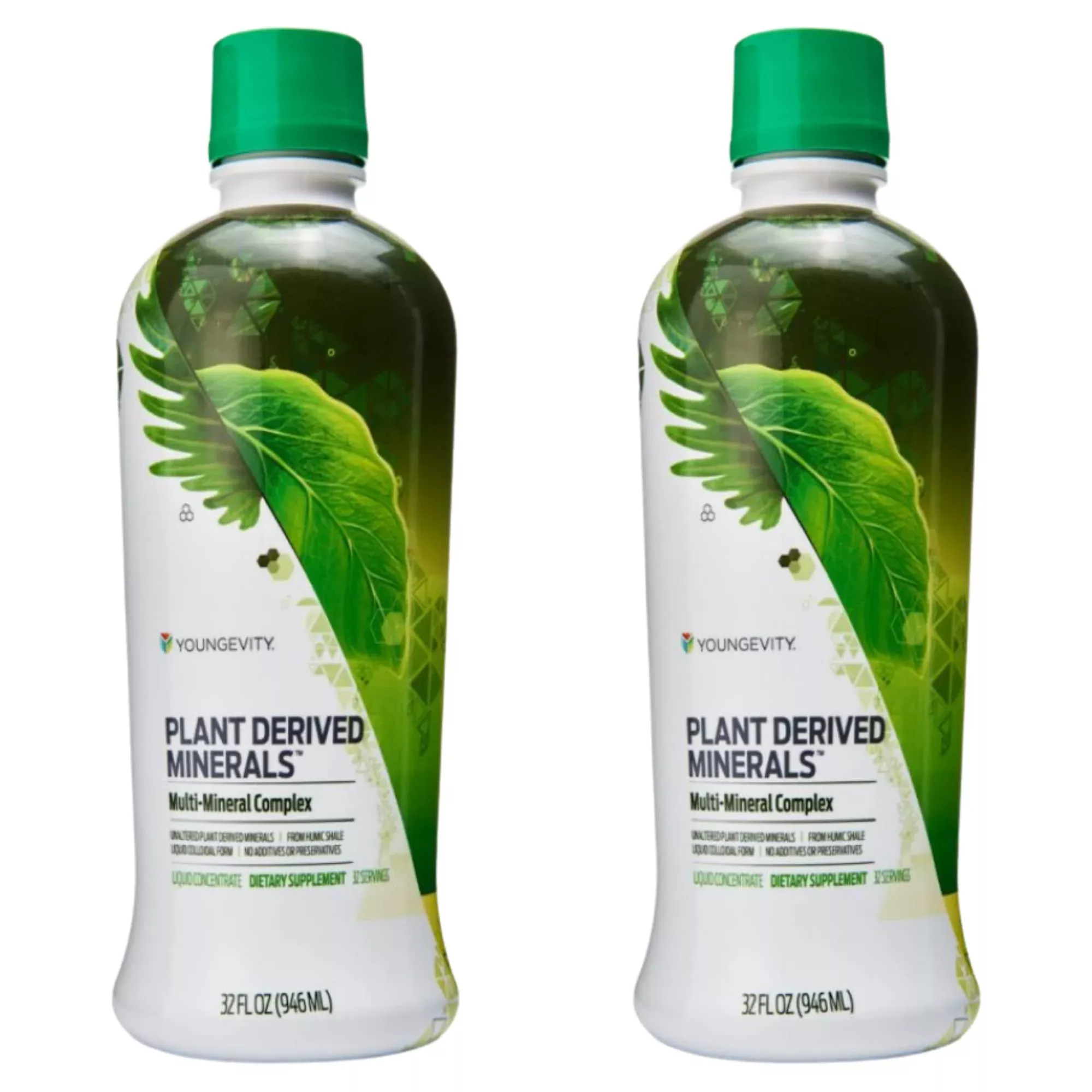Youngevity Plant Derived Liquid Minerals - 77+ Natural Unaltered Trace Minerals - 19,000mg Plant Mineral Solids - Colloidal Form Humic Shale - (32 oz Pack of 1)
