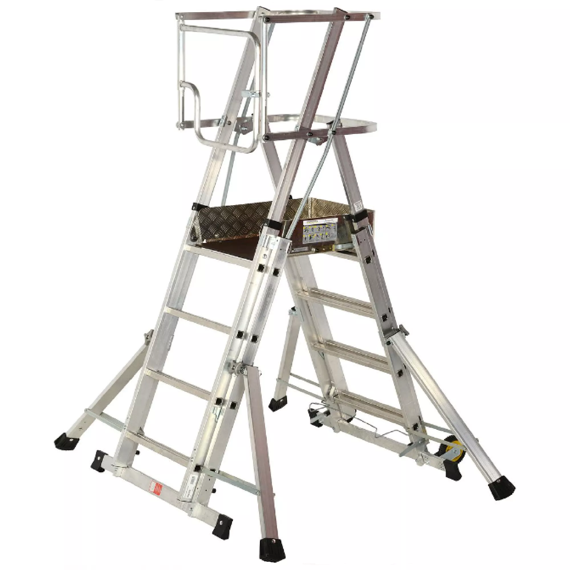 YOUNGMAN Teleguard 4 To 6 Rung Telescopic PLATFORM Ladder